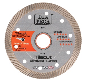 Диск алмазный DIA TECH Tilecut SlimfastTurbo D125