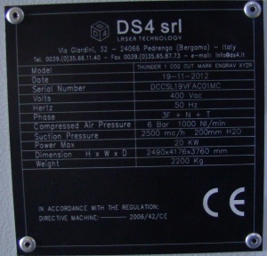 Лазер DS4 Thunder 1 CO2 – лазер для гравировки и резки по дереву