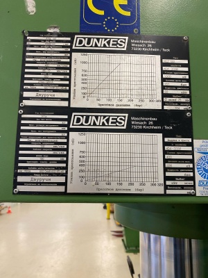 Гидравлический пресс Dunkes HEZ 100