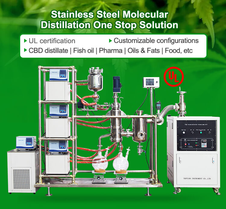 молекулярный дистиллятор из нержавеющей стали